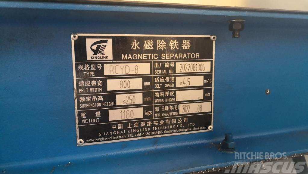 Kinglink RCYD-8 Permanent Magnetic Iron Separator Afvalinstallaties