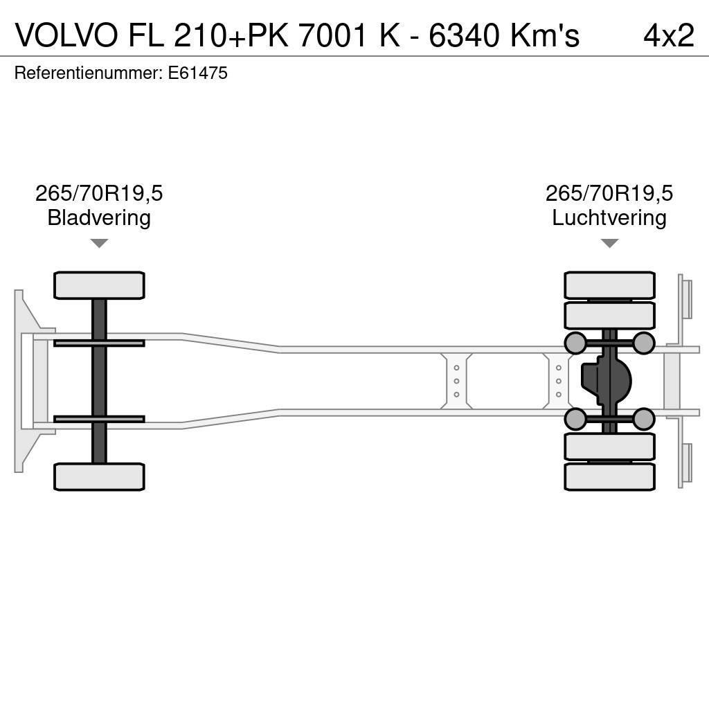 Volvo FL 210+PK 7001 K - 6340 Km's Schuifzeilopbouw