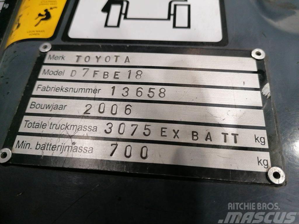 Toyota 7FBEF18 Elektrische heftrucks