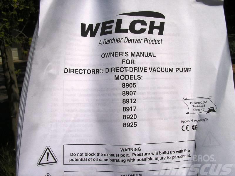  Welch Vacuum Technology 8905 Filertingsapparatuur