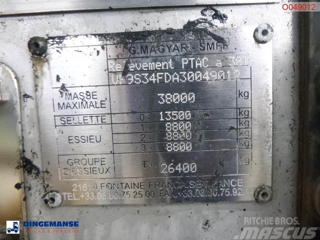 Magyar Bitumen tank inox 31.8 m3 / 1 comp / ADR 22/10/202 Tankopleggers