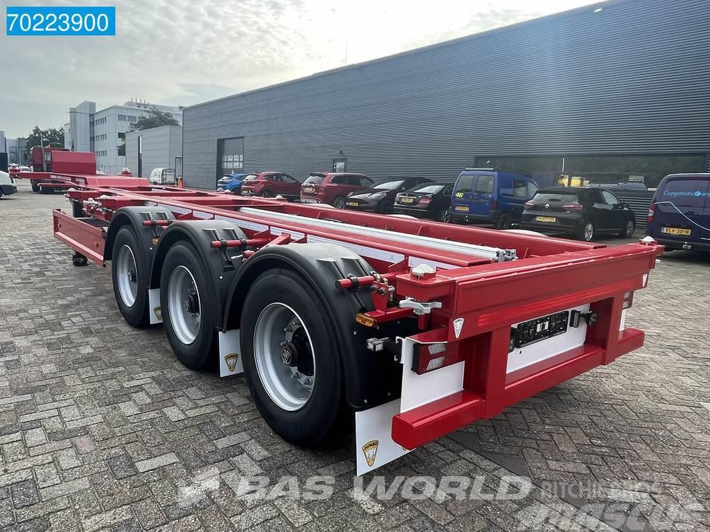 Jumbo 45.11 CCU.16-27 2x 20ft 40ft 45ft liftachse Containerchassis
