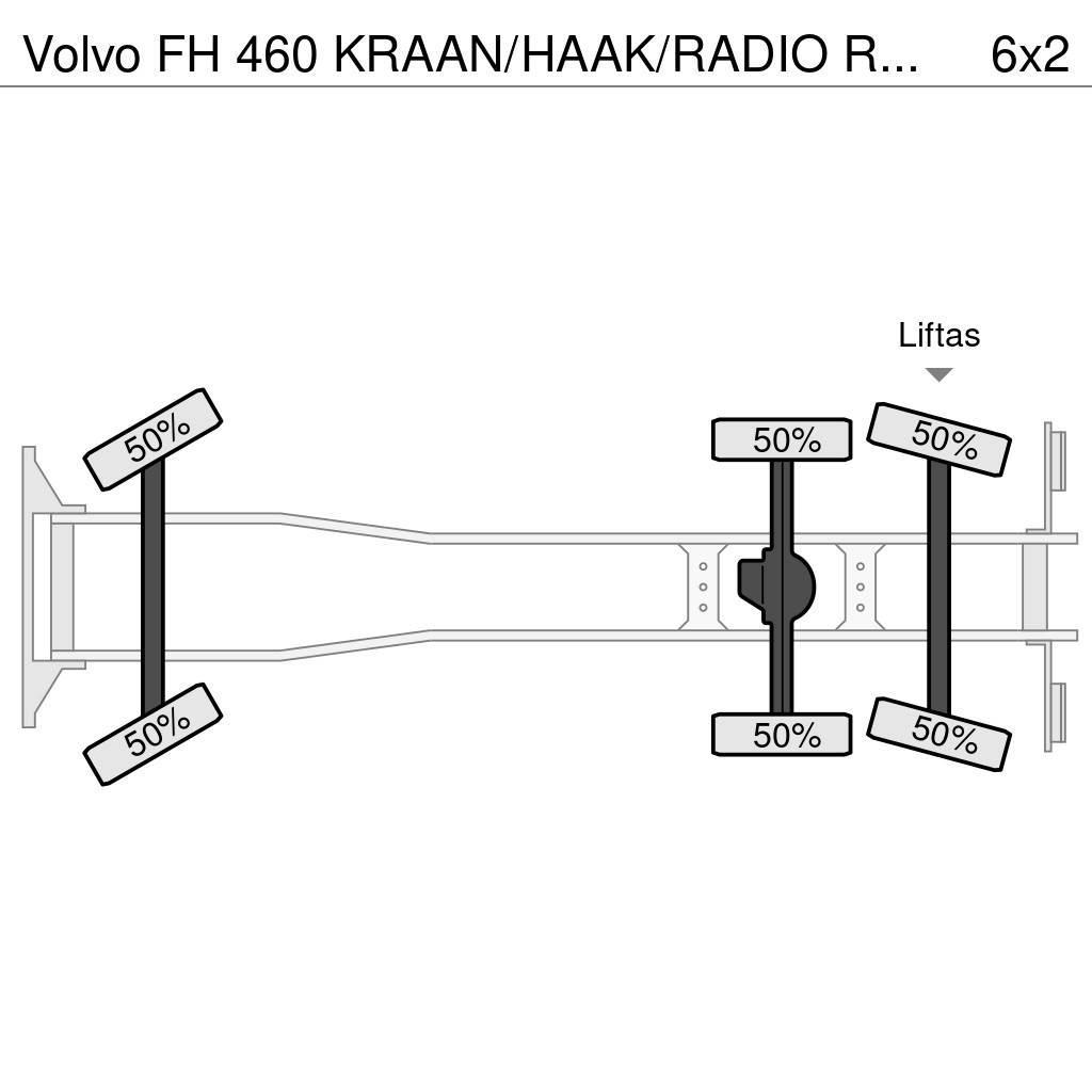Volvo FH 460 KRAAN/HAAK/RADIO REMOTE!! EURO6 Vrachtwagen met containersysteem