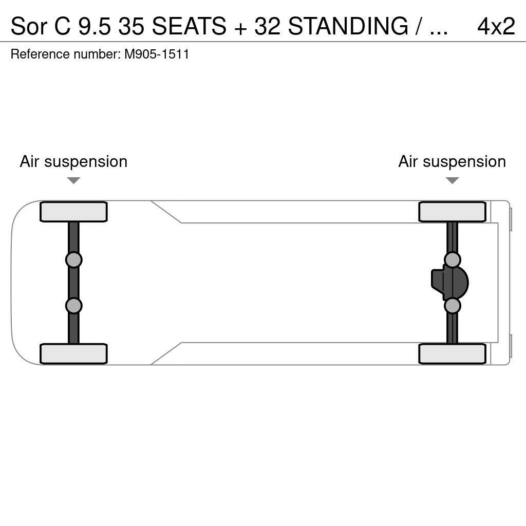 Sor Ibérica C 9.5 35 SEATS + 32 STANDING / EURO 5 / AUXILIAR H Stadsbus