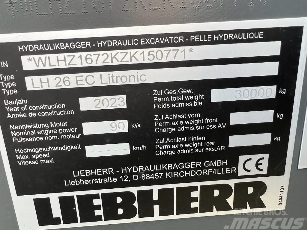 Liebherr LH26 EC Rupsgraafmachines