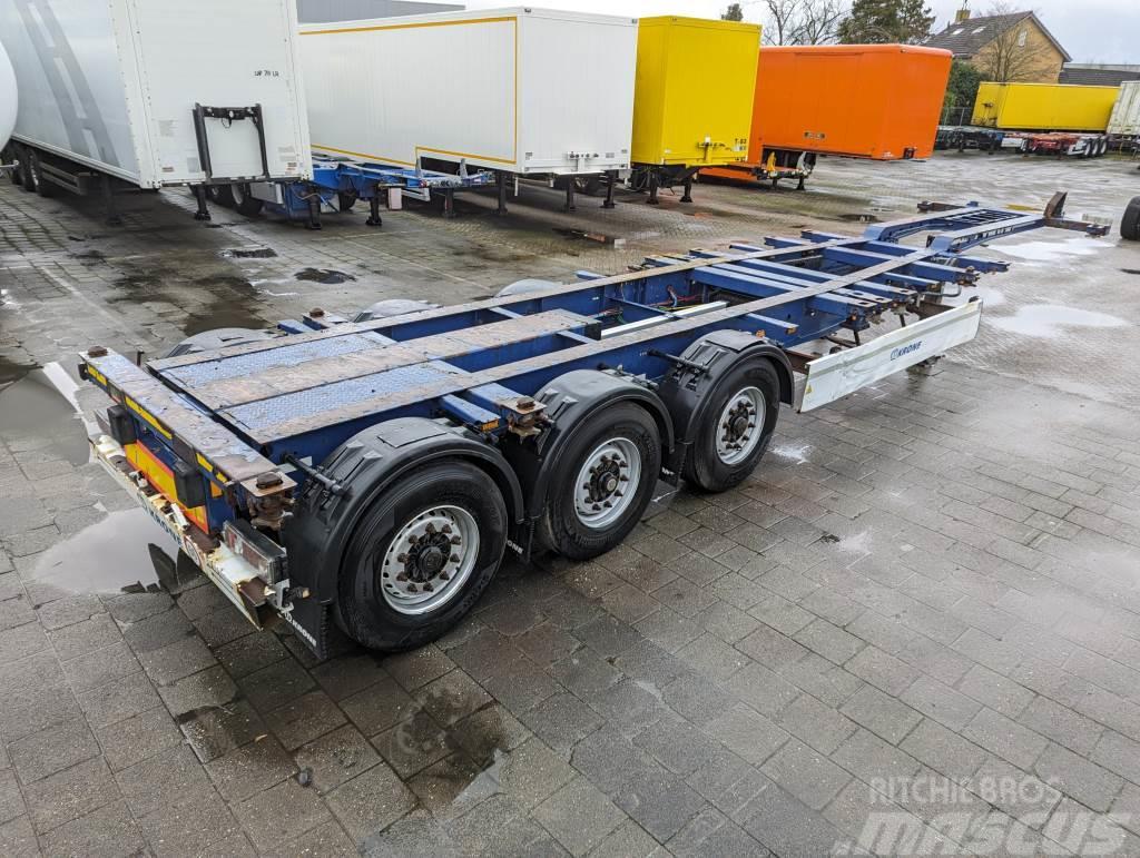 Krone SD 3-Assen BPW -ContainerChassis - Achterschuiver Containerchassis