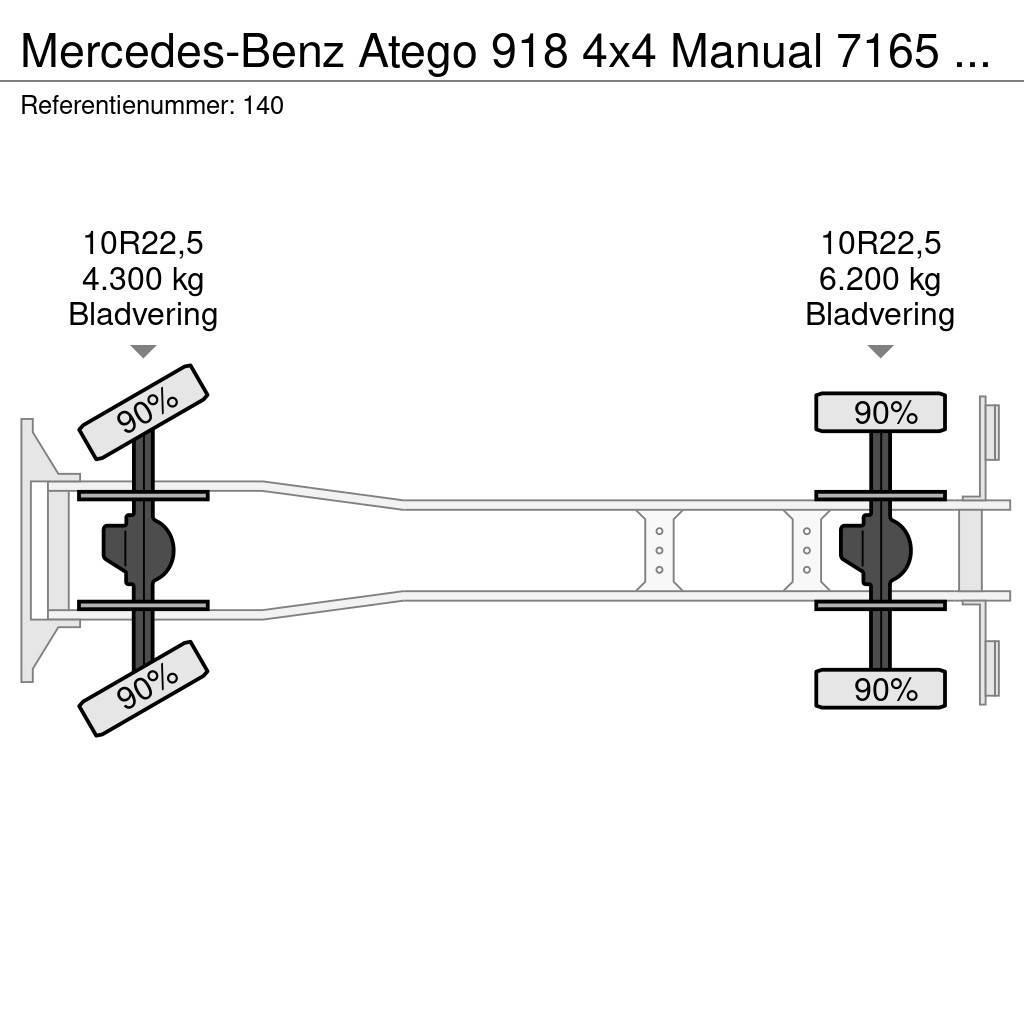 Mercedes-Benz Atego 918 4x4 Manual 7165 KM Generator Firetruck C Bakwagens met gesloten opbouw
