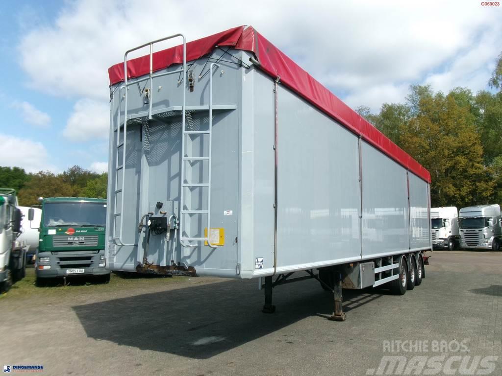 Kraker Walking floor trailer alu 90 m3 CF-200 Vlakke laadvloeren