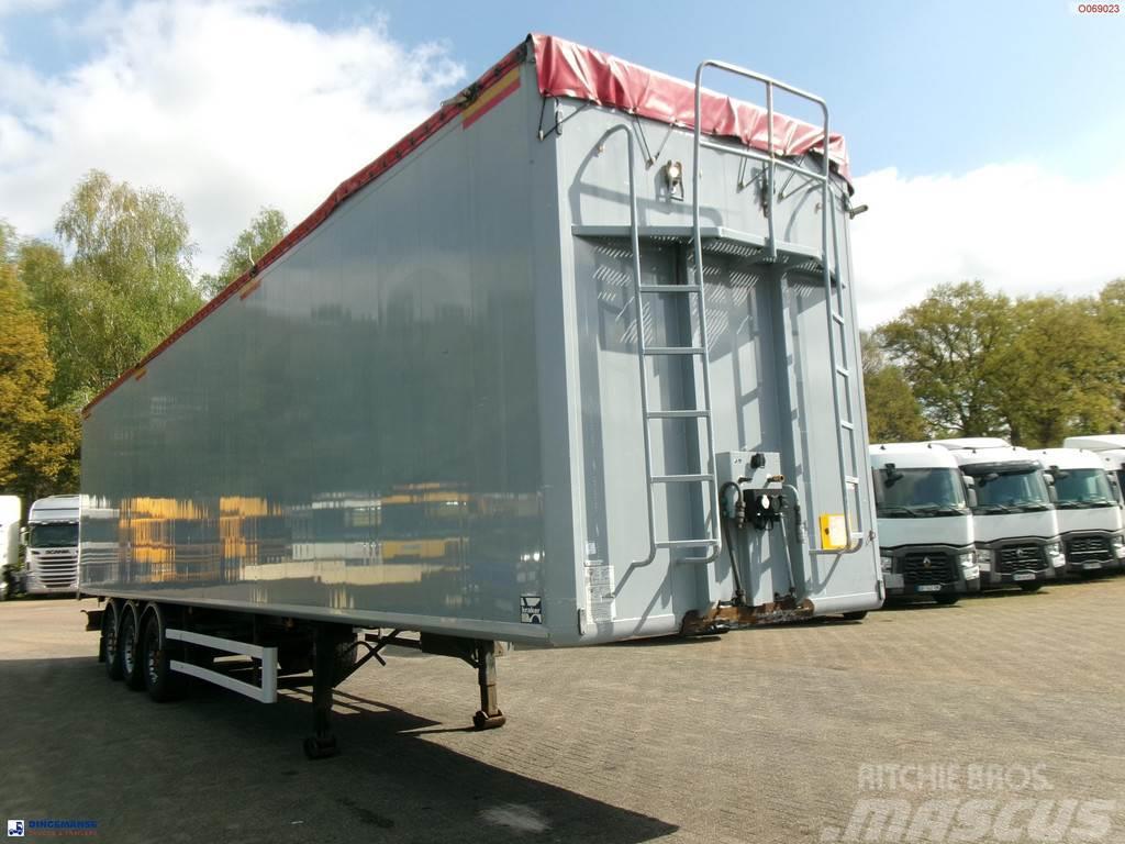 Kraker Walking floor trailer alu 90 m3 CF-200 Vlakke laadvloeren