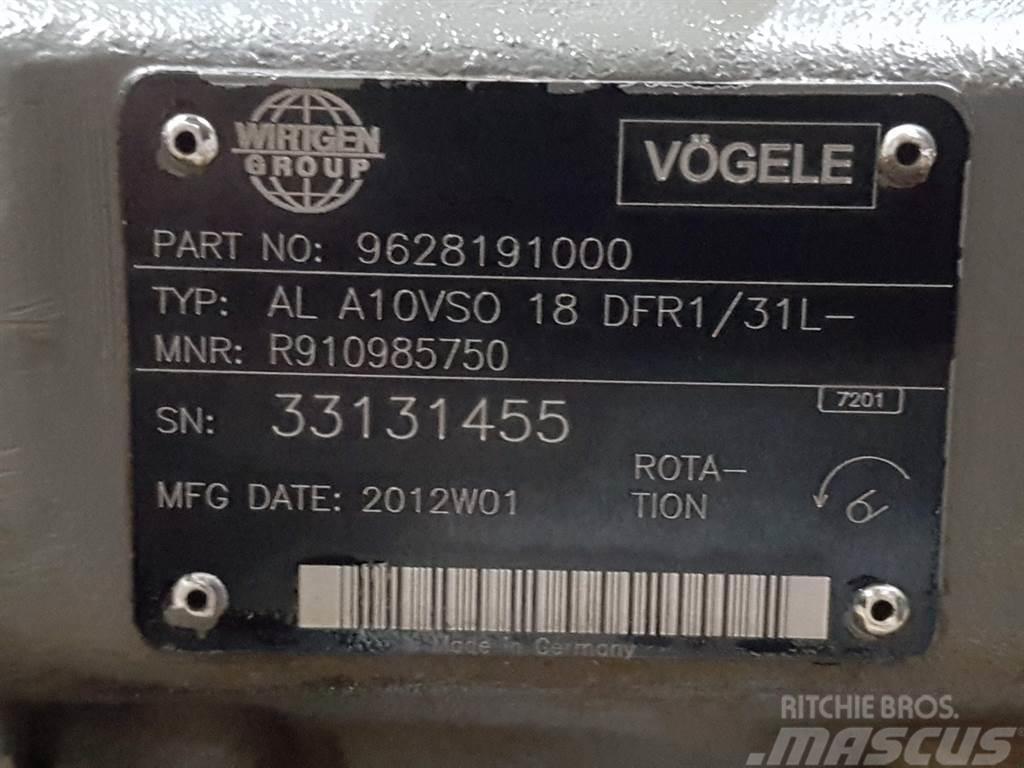 Vögele -Rexroth A10VSO18DFR1/31L-PSC12N-Load sensing pump Hydraulics