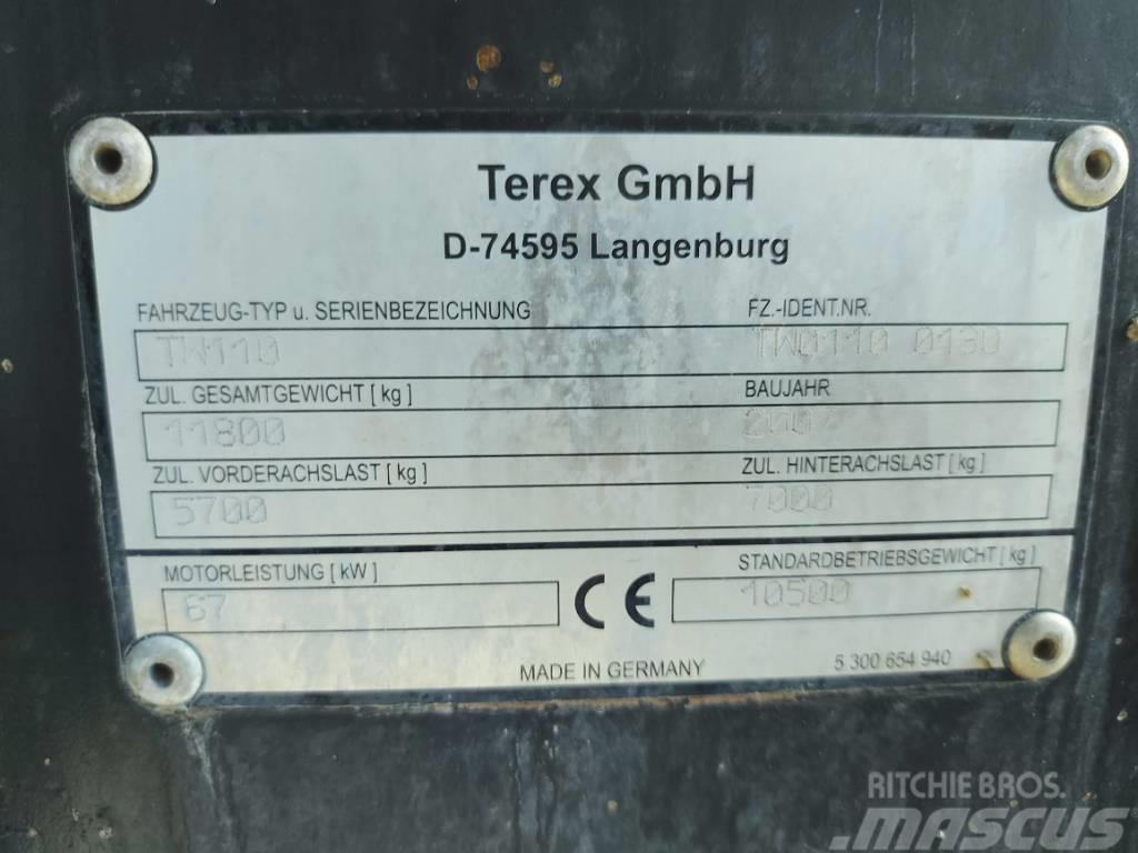 Terex TW 110  LIEBHERR CATERPILLAR Wielgraafmachines