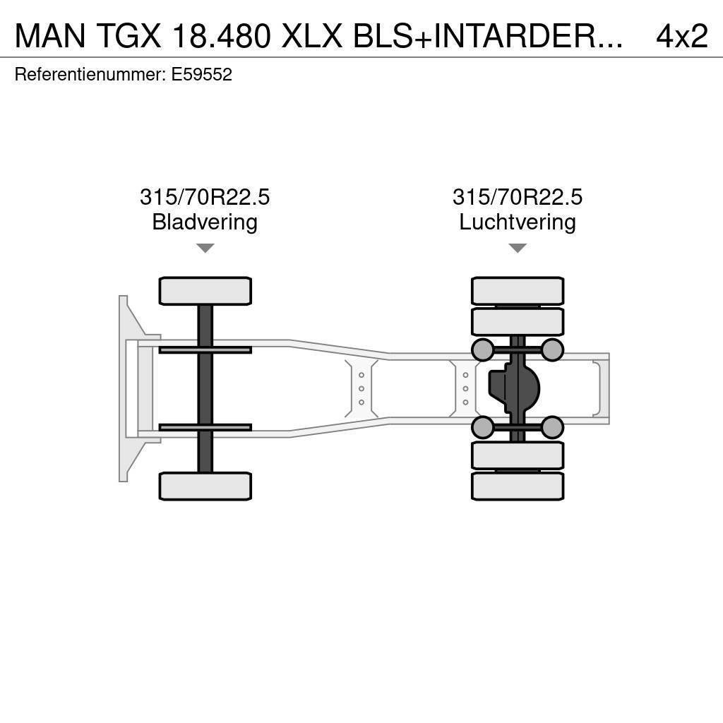 MAN TGX 18.480 XLX BLS+INTARDER+EURO 5 Trekkers