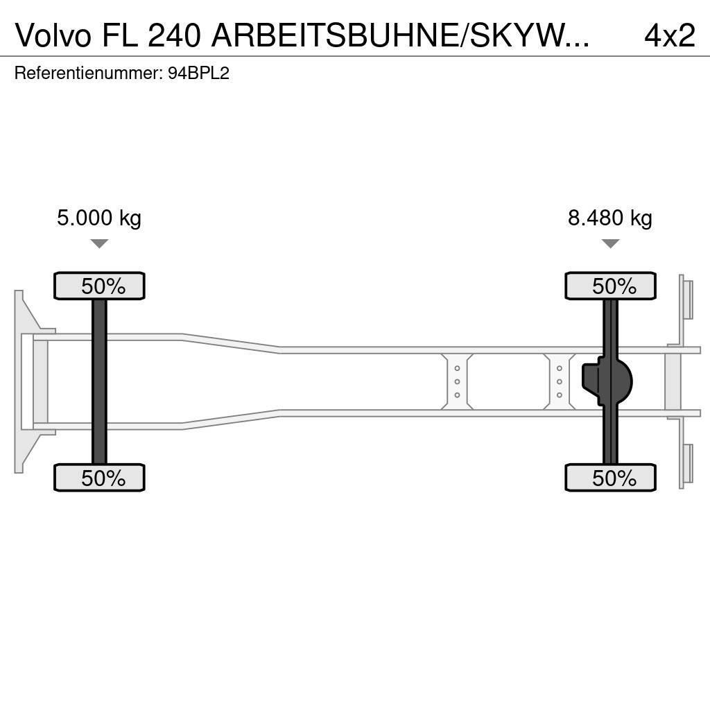 Volvo FL 240 ARBEITSBUHNE/SKYWORKER/17.5m Auto hoogwerkers