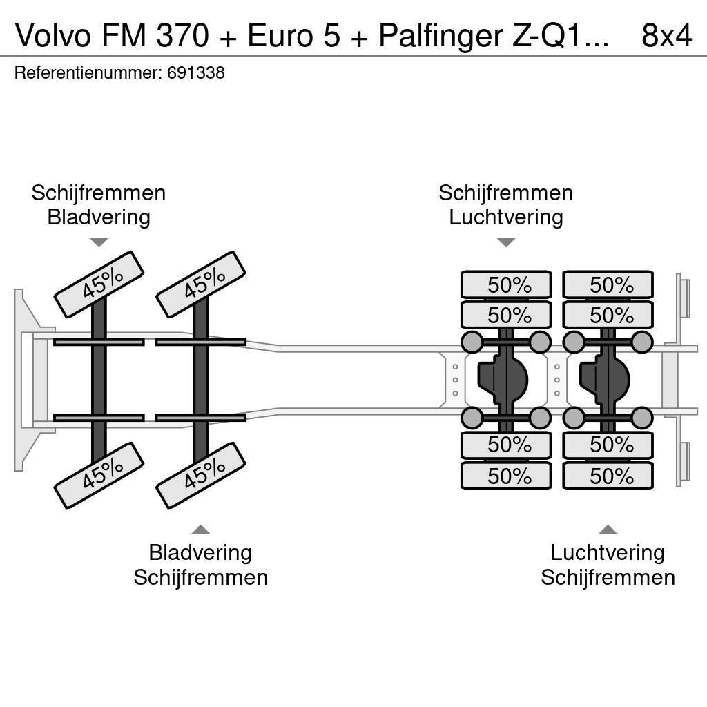 Volvo FM 370 + Euro 5 + Palfinger Z-Q170 Crane + 30ton N Kranen voor alle terreinen