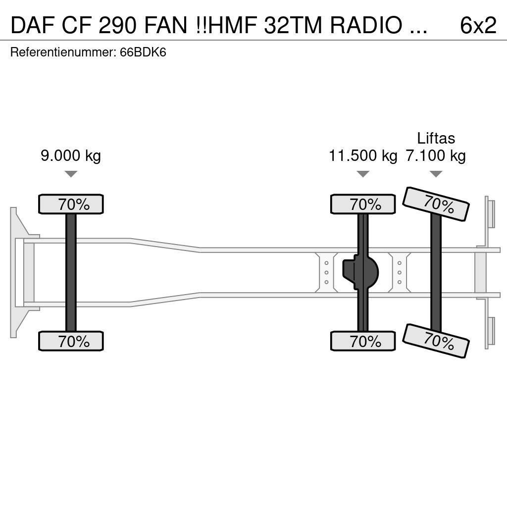 DAF CF 290 FAN !!HMF 32TM RADIO REMOTE!! FRONT STAMP!! Kranen voor alle terreinen