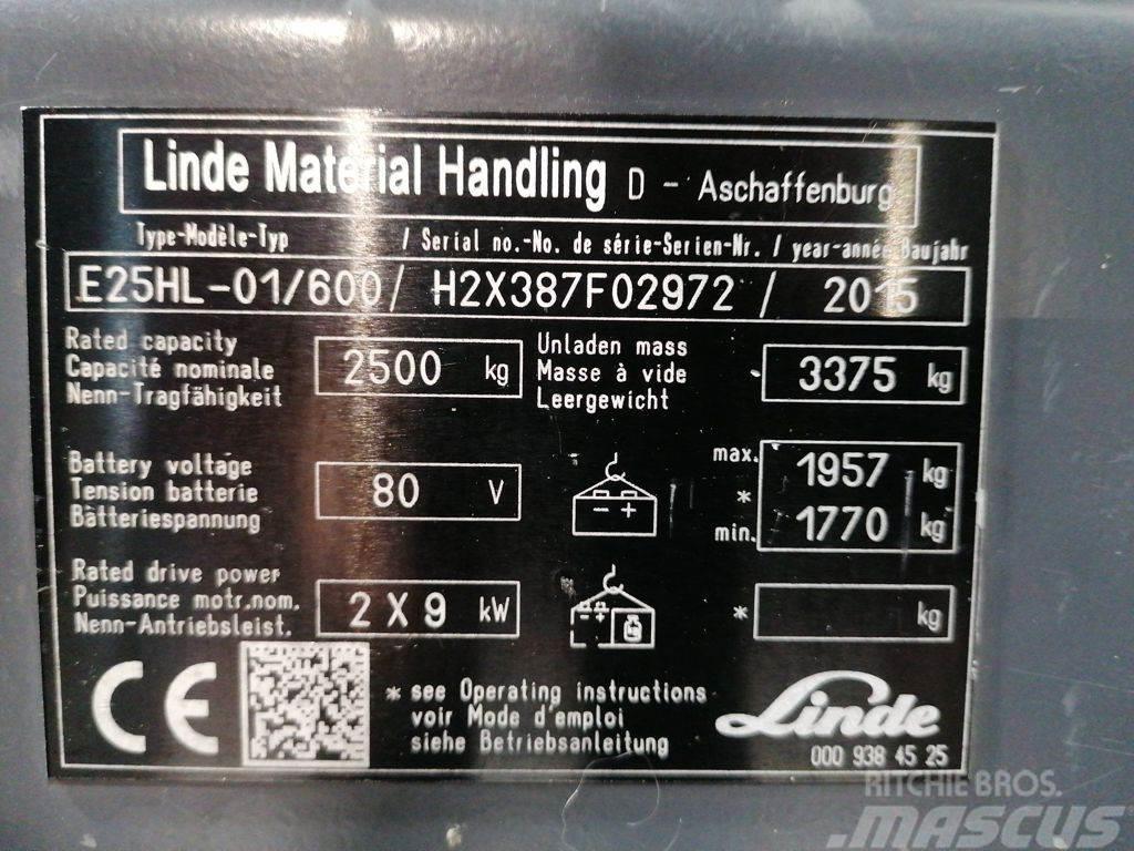Linde E25HL-01/600 Elektrische heftrucks