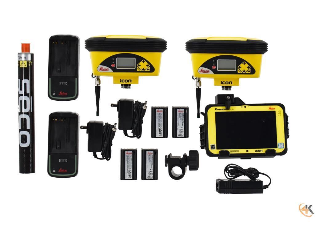 Leica iCON Dual iCG60 900MHz Base/Rover GPS w/ CC80 iCON Overige componenten