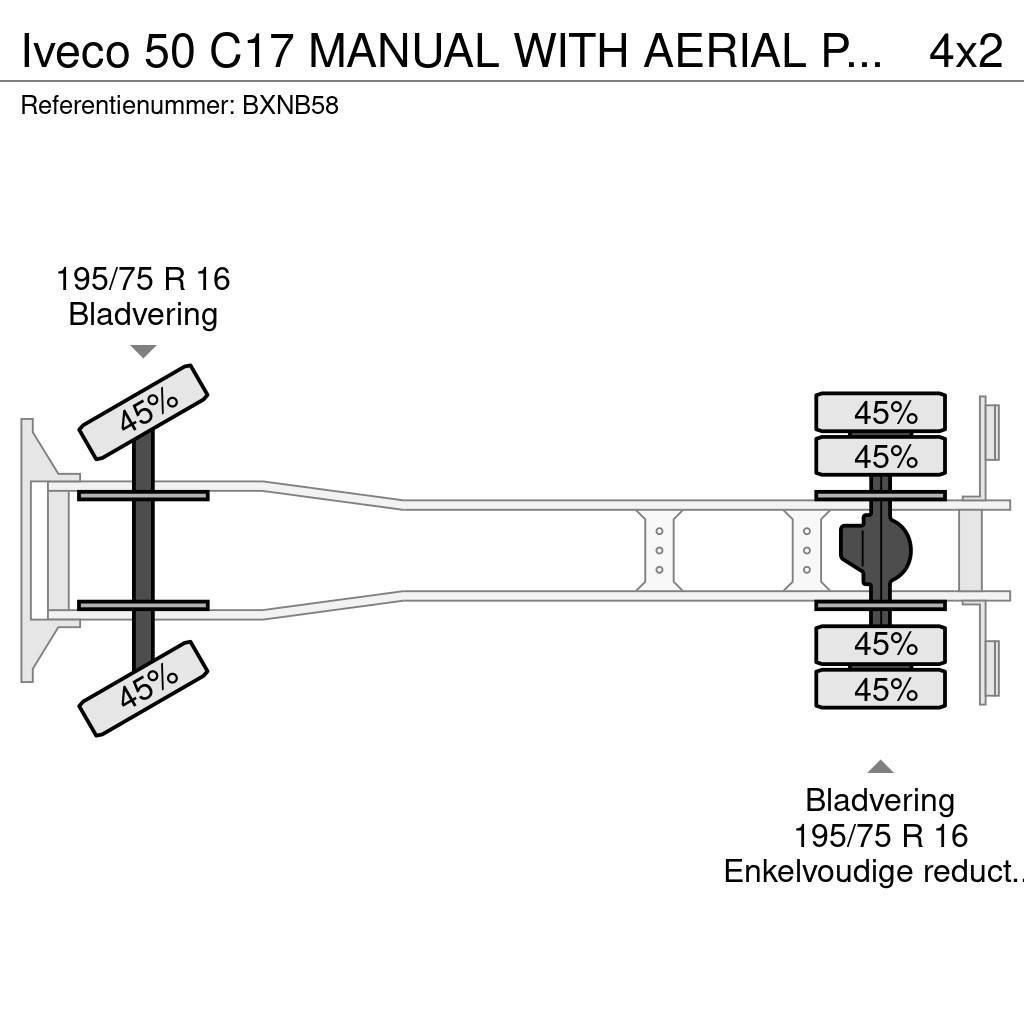 Iveco 50 C17 MANUAL WITH AERIAL PLATFORM Auto hoogwerkers