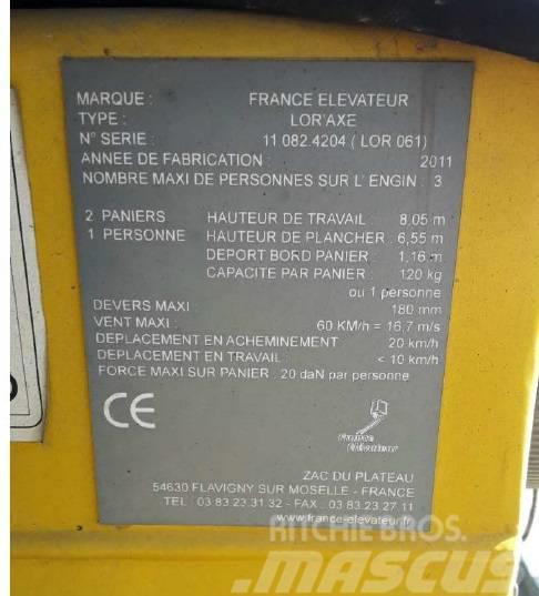 France Elevateur LOR `AXE Andere liften en hoogwerkers