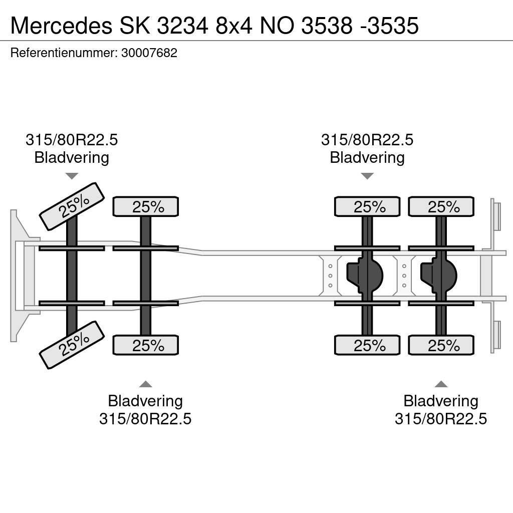 Mercedes-Benz SK 3234 8x4 NO 3538 -3535 Chassis met cabine