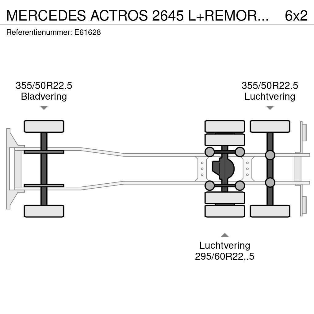Mercedes-Benz ACTROS 2645 L+REMORQUE Schuifzeilopbouw