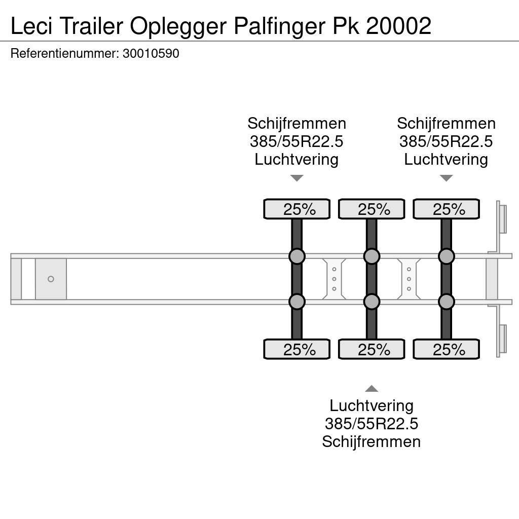 Leci Trailer Oplegger Palfinger Pk 20002 Vlakke laadvloeren