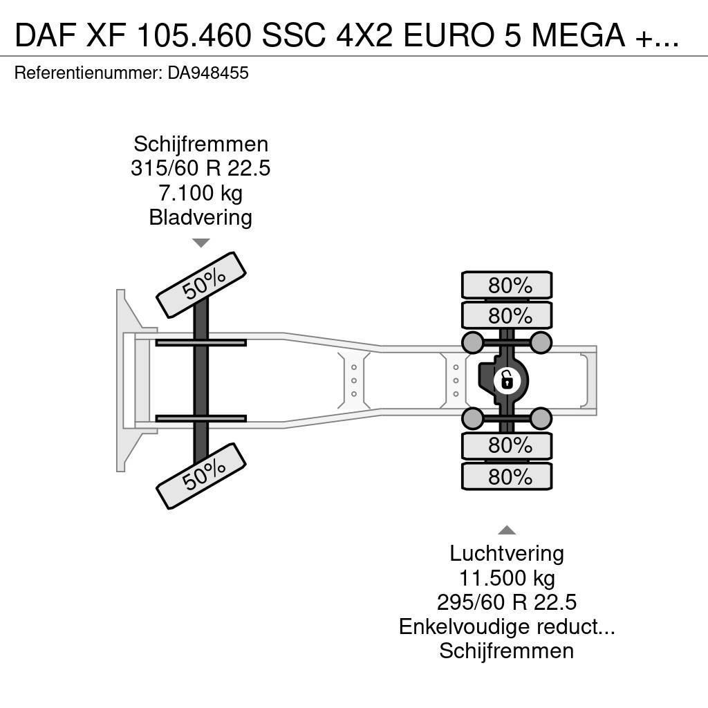 DAF XF 105.460 SSC 4X2 EURO 5 MEGA + RETARDER Trekkers