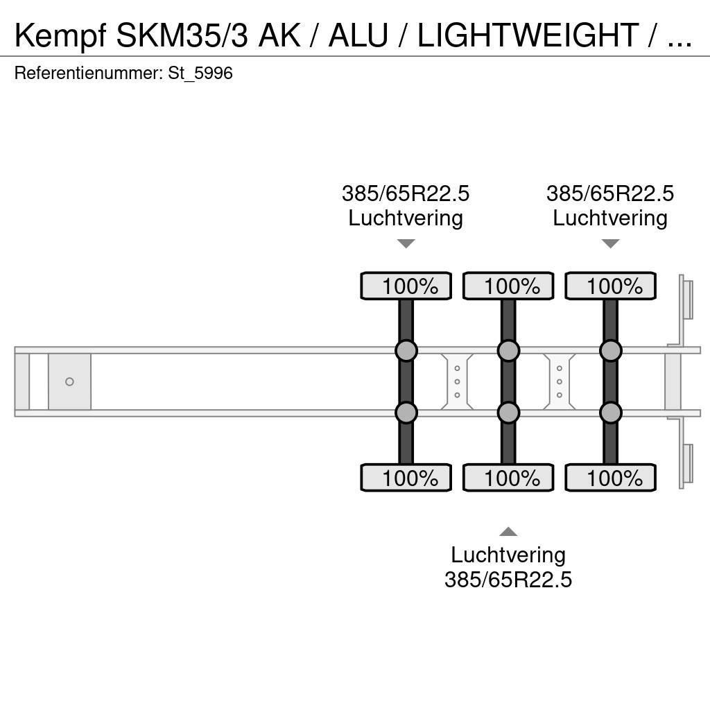 Kempf SKM35/3 AK / ALU / LIGHTWEIGHT / 29M3 / LIFT AXLE Kippers