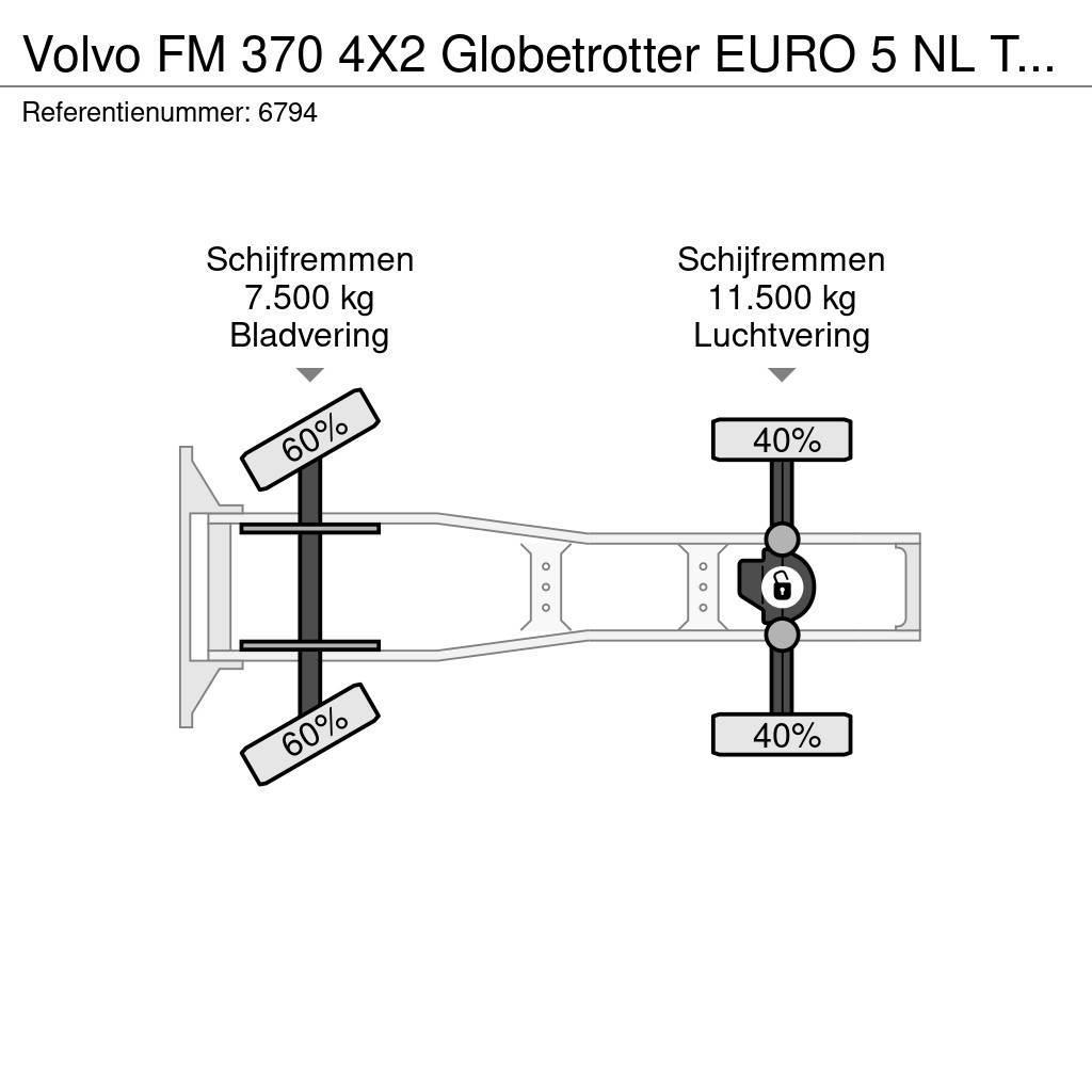 Volvo FM 370 4X2 Globetrotter EURO 5 NL Truck APK 09/202 Trekkers