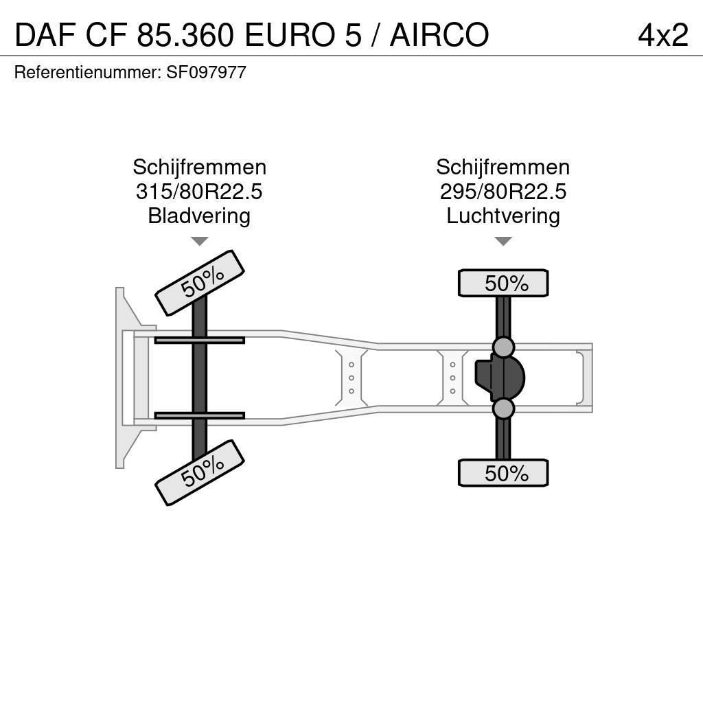 DAF CF 85.360 EURO 5 / AIRCO Trekkers