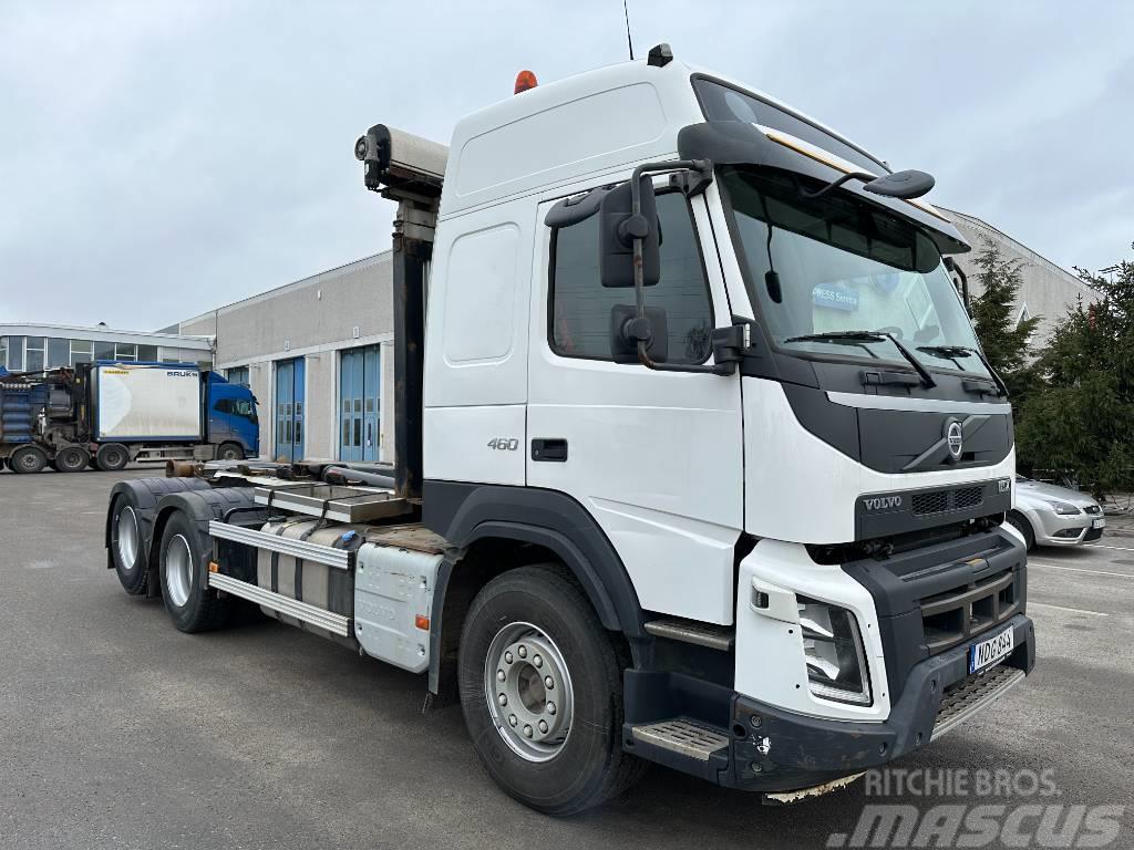 Volvo FMX 500 6x2 HIAB Lastväxlare Vrachtwagen met containersysteem