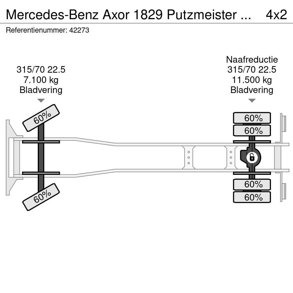 Mercedes-Benz Axor 1829 Putzmeister M20-4 20 meter Betonpomptrucks