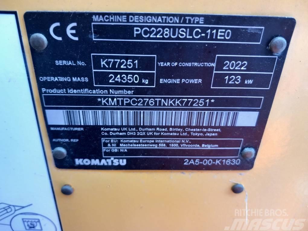 Komatsu PC228USLC-11E0 Rupsgraafmachines