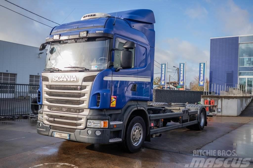 Scania R360+E5+INTARDER+DHOLLANDIA Containertrucks met kabelsysteem