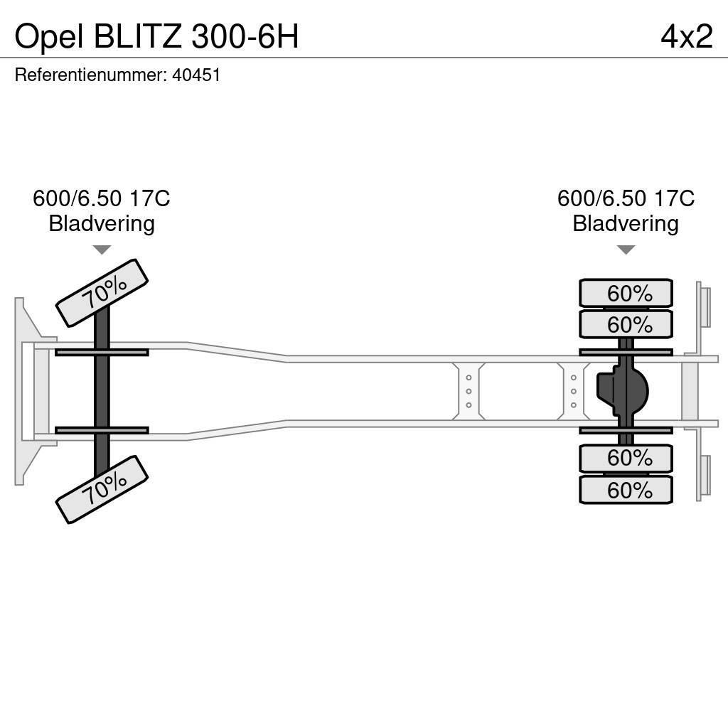 Opel BLITZ 300-6H Platte bakwagens