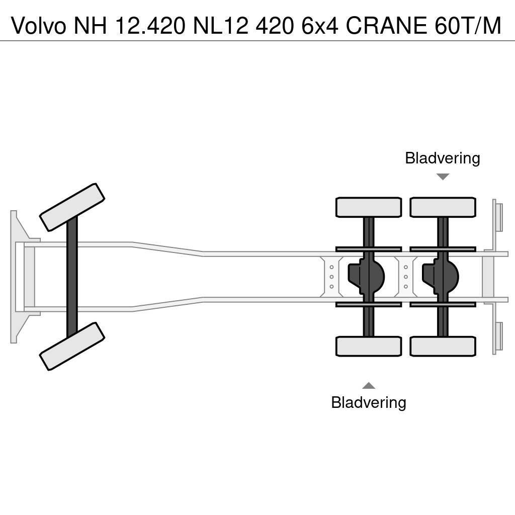 Volvo NH 12.420 NL12 420 6x4 CRANE 60T/M Kranen voor alle terreinen