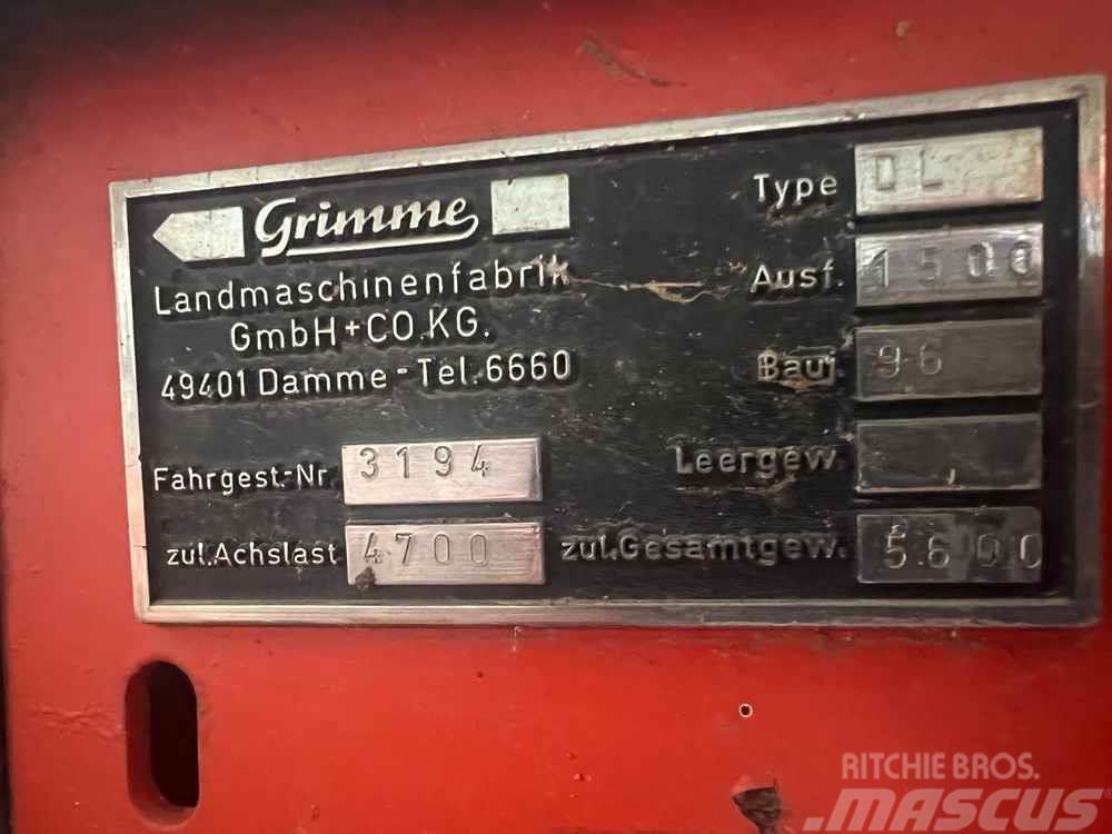 Grimme DL1500 Aardappelrooiers
