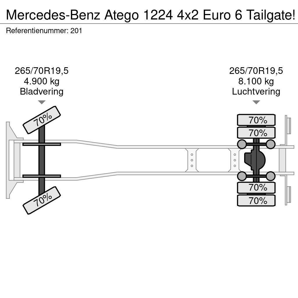 Mercedes-Benz Atego 1224 4x2 Euro 6 Tailgate! Bakwagens met gesloten opbouw