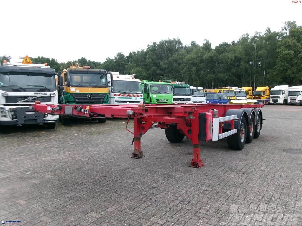 Asca 3-axle container trailer 20-30 ft Containerchassis