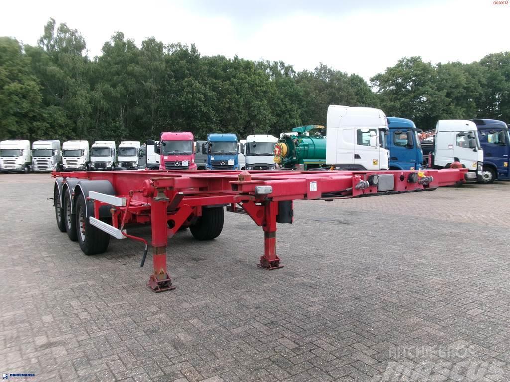 Asca 3-axle container trailer 20-30 ft Containerchassis