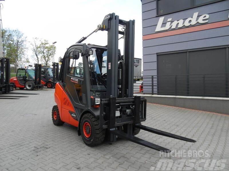 Linde H30T-02 Triplex , side shift LPG heftrucks