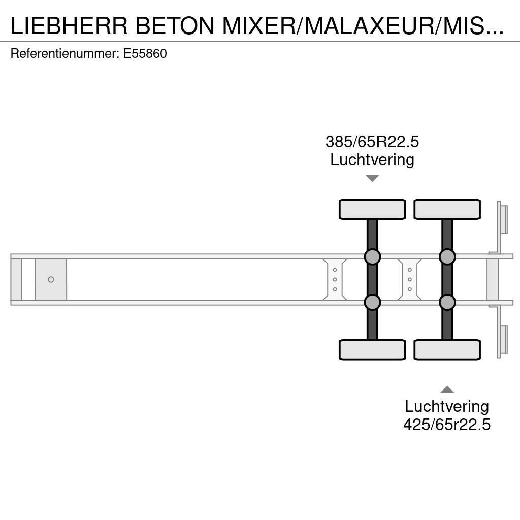 Liebherr BETON MIXER/MALAXEUR/MISCHER 12m³+Motor/Moteur Aux Overige opleggers