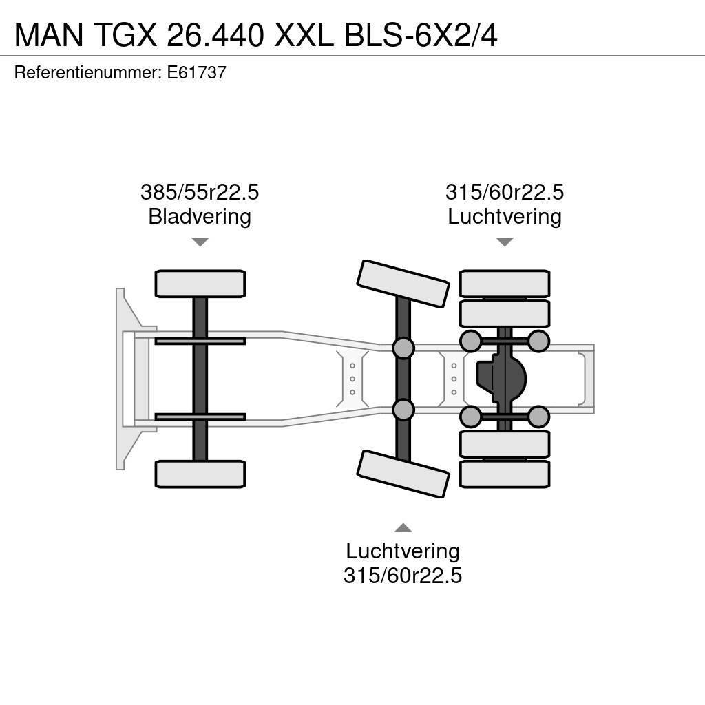 MAN TGX 26.440 XXL BLS-6X2/4 Trekkers