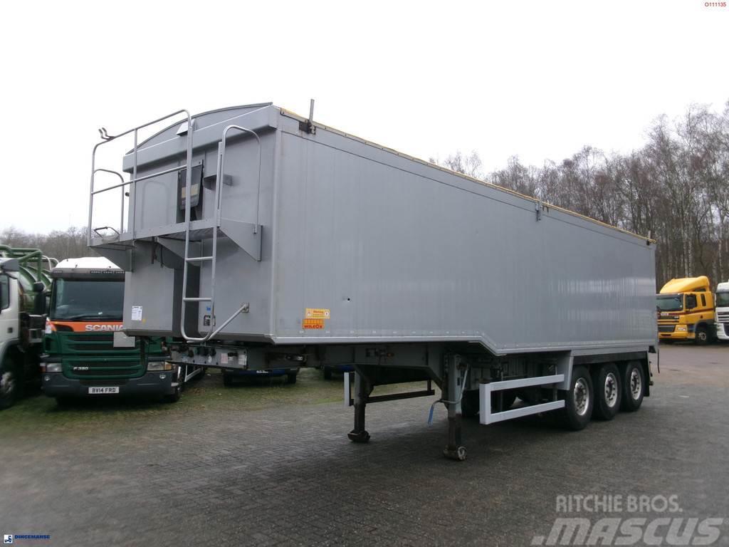 Wilcox Tipper trailer alu 52 m3 + tarpaulin Kippers
