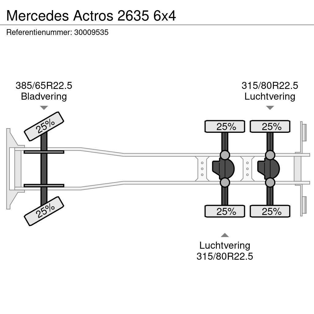 Mercedes-Benz Actros 2635 6x4 Chassis met cabine