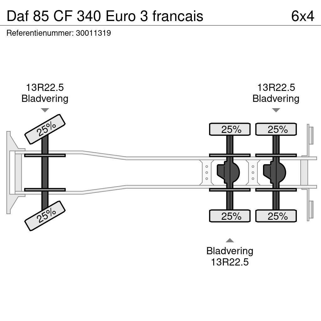 DAF 85 CF 340 Euro 3 francais Platte bakwagens