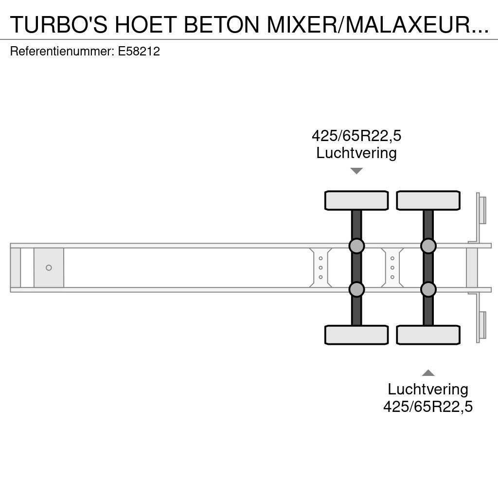  TURBO'S HOET BETON MIXER/MALAXEUR/MISCHER 10M3 +MO Overige opleggers