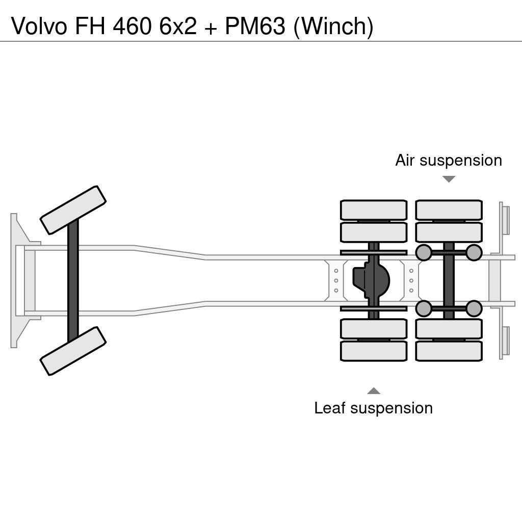 Volvo FH 460 6x2 + PM63 (Winch) Kranen voor alle terreinen