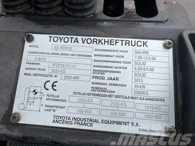 Toyota 7 FD F 25 Diesel heftrucks