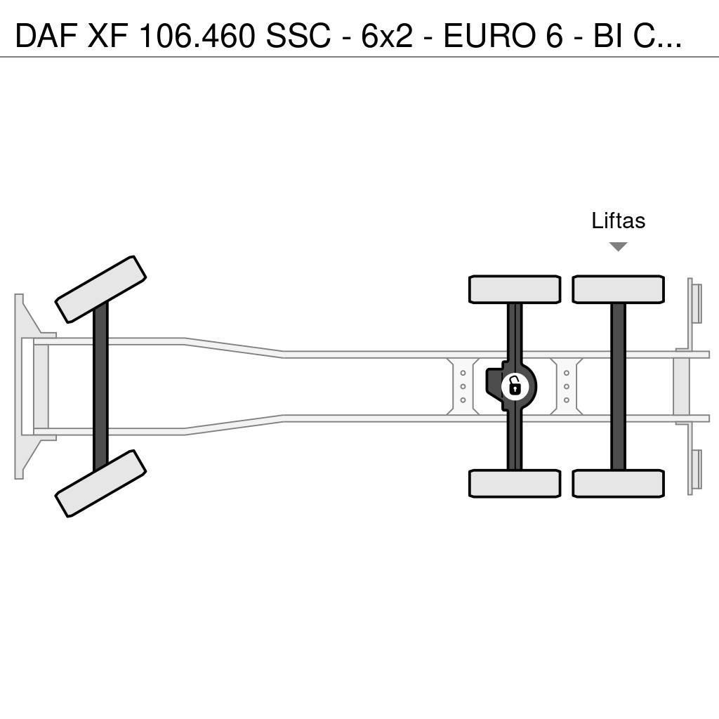 DAF XF 106.460 SSC - 6x2 - EURO 6 - BI COOL- VERY GOOD Platte bakwagens